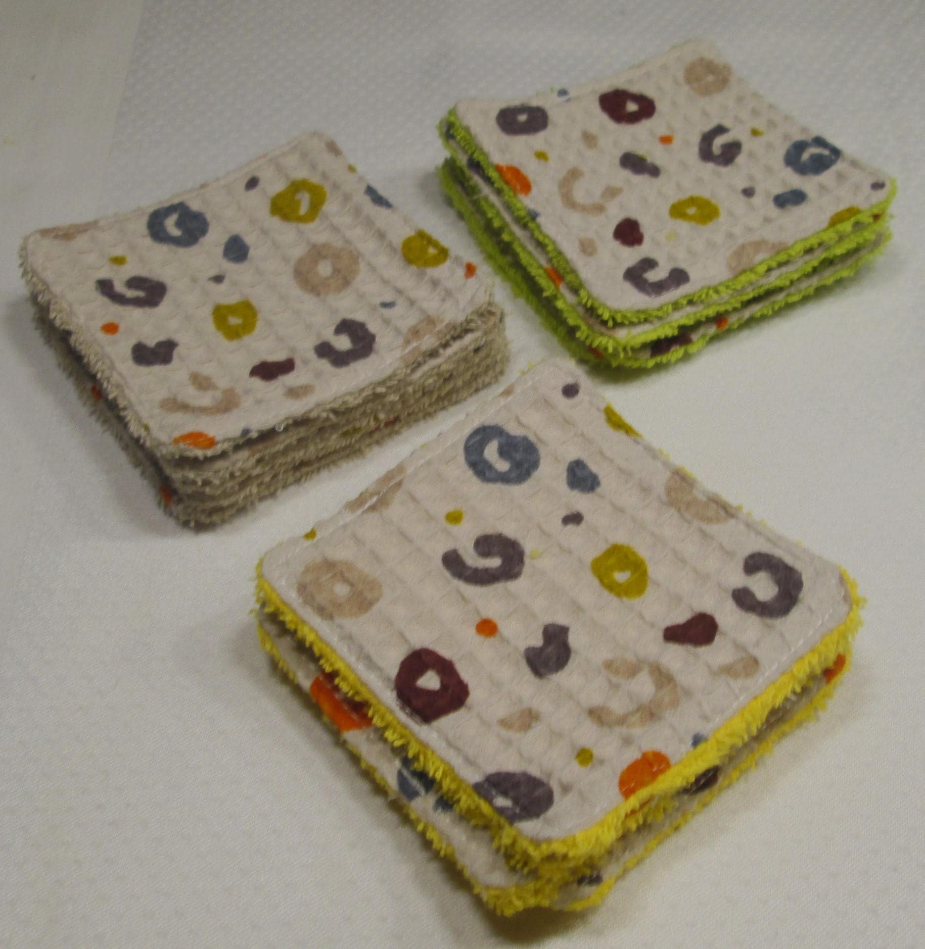 Waschbare Kosmetikpads/Reinigunsset, 5 Stück, Waffelpique/Baumwollfrottee, Verschiedener Frottee Waschbare Kosmetikpads/Reinigunsset, 5 Stück, Waffelpique/Baumwollfrottee, Verschiedener Frottee von NatiFarbenfroh
