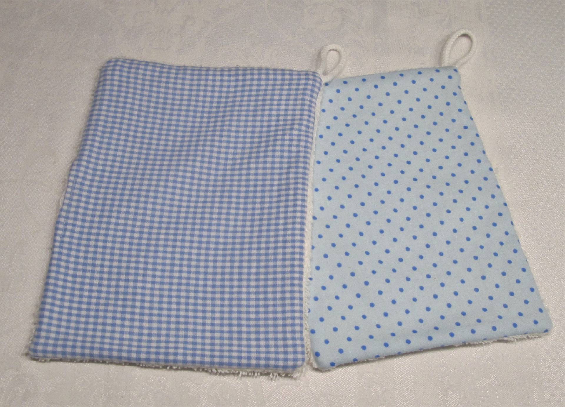 Waschlappen, Wiederverwendbar, Doppelpack - 2 Stück, Hellblau, Baumwolle/Frottee Waschlappen, Wiederverwendbar, Doppelpack - 2 Stück, Hellblau, Baumwolle/Frottee von NatiFarbenfroh