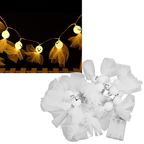 20-LED-Lichterketten für den Außenbereich, Dual-Modus, sonniger Tag, Puppenlichterkette, Halloween, dekorative Geisterlichter, für Indoor-Outdoor-Partys, Spukhaus-Dekorationen, batteriebetrieben, 3 m 20-LED-Lichterketten für den Außenbereich, Dual-Modus, sonniger Tag, Puppenlichterkette, Halloween, dekorative Geisterlichter, für Indoor-Outdoor-Partys, Spukhaus-Dekorationen, batteriebetrieben, 3 m von Natudeco
