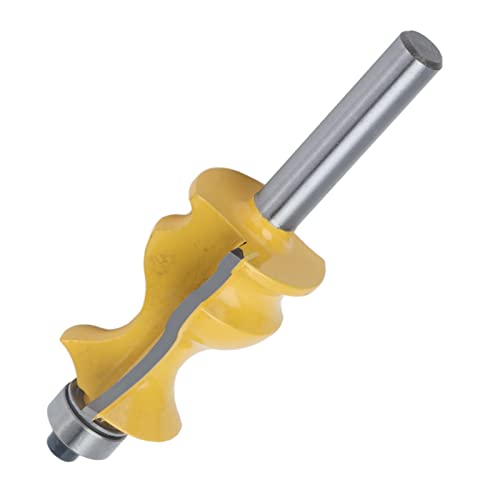 Natudeco 8-mm-Schaft-Tischkanten-Fräser-Bit-Set Holzbearbeitungs-Fräser-Werkzeug mit 28 mm Türverkleidungsfräser Klingendurchmesser für architektonische Formteile Natudeco 8-mm-Schaft-Tischkanten-Fräser-Bit-Set Holzbearbeitungs-Fräser-Werkzeug mit 28 mm Türverkleidungsfräser Klingendurchmesser für architektonische Formteile von Natudeco