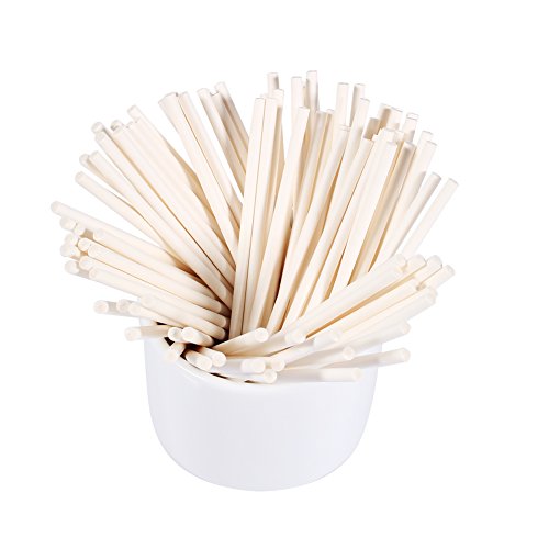 Natudeco 100 Stück Lollipop Sticks DIY Candy Sticks Cake Pop Sticks Papery Treat Sticks Candy Making Supplies Für Lustige Und Kreative Kunsthandwerkspartys Und Veranstaltungen(Lila) von Natudeco