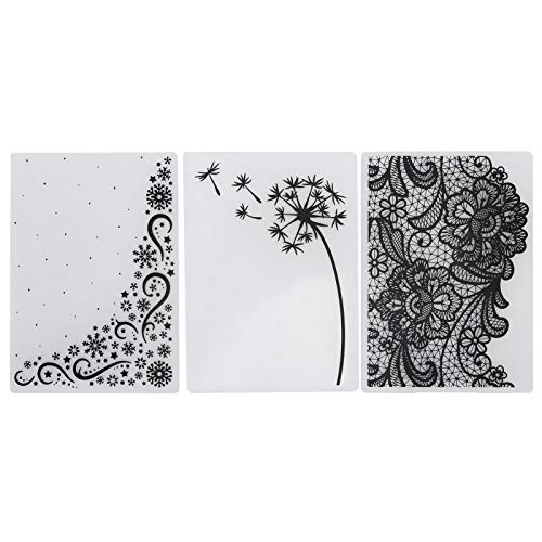 Natudeco 3-teilige Kunststoff-Prägeordner, Kartenherstellung, Scrapbooking, Bump-Vorlage, Prägetafel, DIY-Stempelschablonen für die Herstellung von Fotoalben, Basteldekoration Natudeco 3-teilige Kunststoff-Prägeordner, Kartenherstellung, Scrapbooking, Bump-Vorlage, Prägetafel, DIY-Stempelschablonen für die Herstellung von Fotoalben, Basteldekoration von Natudeco