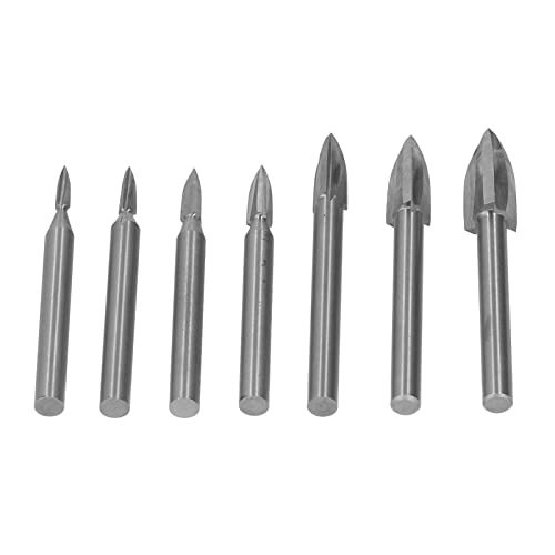 Natudeco 7-teiliges Bohrer Set Schnellarbeitsstahl Gravierbohrer Bits Set Schnitzwerkzeug Bohrerzubehör 6 mm Schaft für rauen Stein, Schmuck, Stanzen, Gravur Natudeco 7-teiliges Bohrer Set Schnellarbeitsstahl Gravierbohrer Bits Set Schnitzwerkzeug Bohrerzubehör 6 mm Schaft für rauen Stein, Schmuck, Stanzen, Gravur von Natudeco