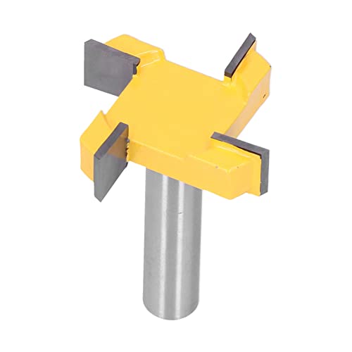 Natudeco Planfräser Oberflächenfräser Hartmetallbestückte Oberfläche Holzbearbeitungsfräser Hobelwerkzeug mit 4 Flöten für CNC Spoilboard Massivholz(8MM Schaft) von Natudeco