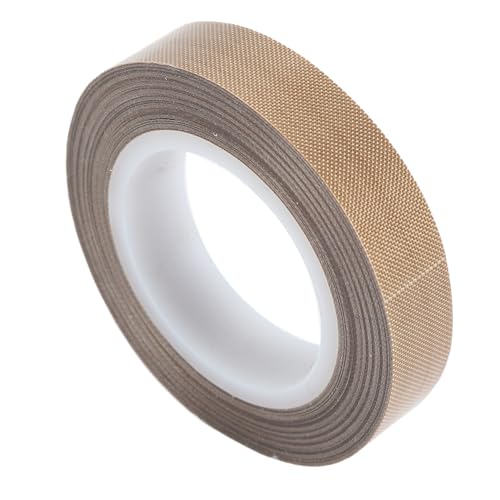 Natudeco Teflon Ptfe Glass -Stammband 1/2 '', 1,5 “x 33 ft x 0,18 mm Hochtemperatur PTFE Fiberglas -Klebeband für Vakuumversiegelungsmaschine, Handimpulssiegel Isolierung (0,18 * 13mm) von Natudeco