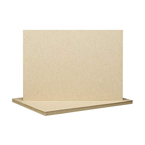 A4 Graspapier, 90 g/m², 210 x 297 mm, naturfarben, Druckerpapier, Briefpapier, Schreibpapier, Bastelpapier - 100 Blatt/Pack von Tusina