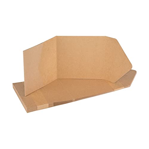 Natürlich verpacken Pocketfold Klappkarten aus Kraftpapier für Hochzeitseinladungen, 125 x 125 mm - 10er Pack von Natürlich verpacken