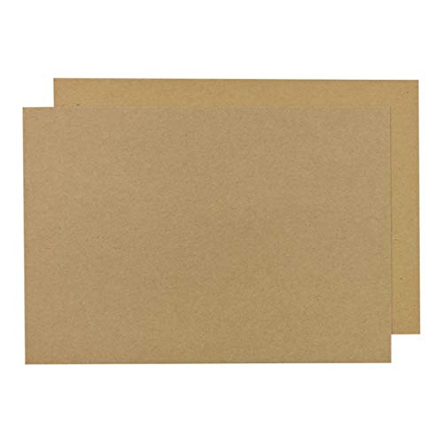 SRA3 Kraftkarton 225 g/m², 32 x 45 cm, unbedruckt, braun, Bastelkarton, festes Kraftpapier zum Basteln für Karten, Scrapbooking - 25 Blatt/Pack von Natürlich verpacken