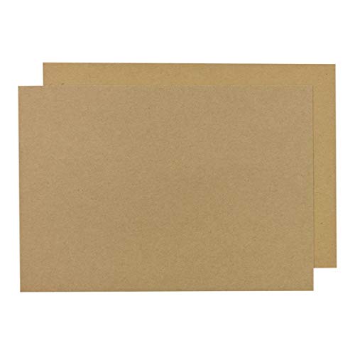 SRA3 Kraftkarton 244 g/m², 32 x 45 cm, unbedruckt, braun, Bastelkarton, festes Kraftpapier zum Basteln für Karten, Scrapbooking - 25 Blatt/Pack von Natürlich verpacken