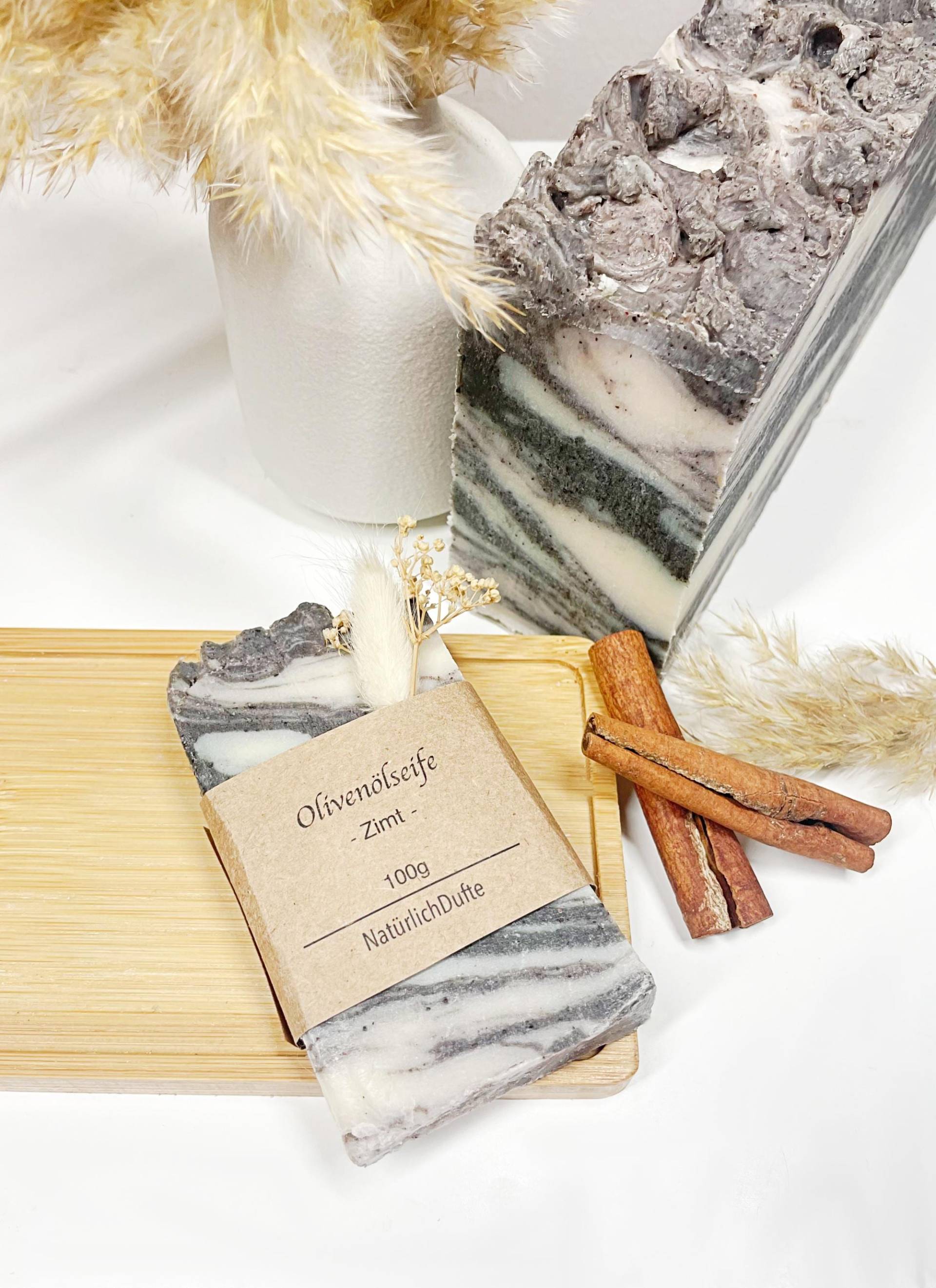 Natürliche Olivenölseife, Zimt, Vegan von NatuerlichDufte