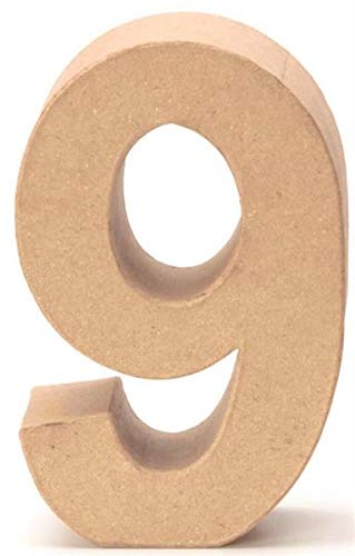 Papp-Zahl 9 17,5x5,5cm Geburstag Jubiläum Zahlen Ziffern PappArt Deko Nummer Papp-Zahl 9 17,5x5,5cm Geburstag Jubiläum Zahlen Ziffern PappArt Deko Nummer von NaturGut