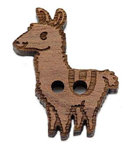 NaturSchatulle Holzknöpfe Motiv Alpaka | 5 Stück Nussbaum 2 Loch Knöpfe Holz DIY Basteln Nähen Schmuckherstellung Annähen Kinderknöpfe NaturSchatulle Holzknöpfe Motiv Alpaka | 5 Stück Nussbaum 2 Loch Knöpfe Holz DIY Basteln Nähen Schmuckherstellung Annähen Kinderknöpfe von NaturSchatulle