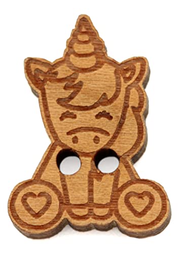 NaturSchatulle Holzknöpfe Motiv Einhorn | 5 Stück Kirsche 2 Loch Knöpfe Holz DIY Basteln Nähen Schmuckherstellung Annähen Kinderknöpfe NaturSchatulle Holzknöpfe Motiv Einhorn | 5 Stück Kirsche 2 Loch Knöpfe Holz DIY Basteln Nähen Schmuckherstellung Annähen Kinderknöpfe von NaturSchatulle