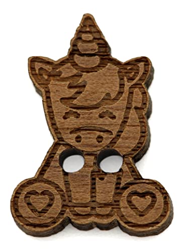 NaturSchatulle Holzknöpfe Motiv Einhorn | 5 Stück Nussbaum 2 Loch Knöpfe Holz DIY Basteln Nähen Schmuckherstellung Annähen Kinderknöpfe NaturSchatulle Holzknöpfe Motiv Einhorn | 5 Stück Nussbaum 2 Loch Knöpfe Holz DIY Basteln Nähen Schmuckherstellung Annähen Kinderknöpfe von NaturSchatulle