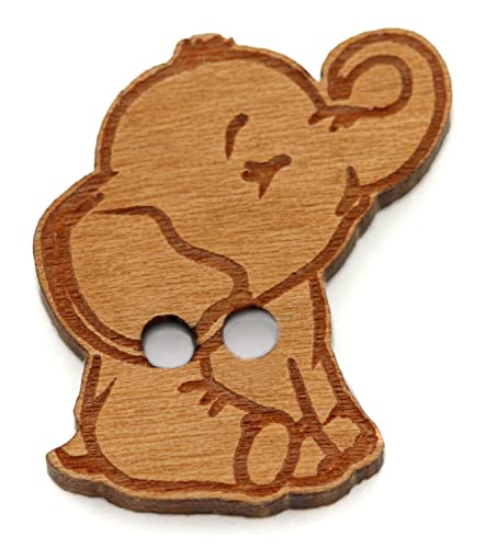 NaturSchatulle Holzknöpfe Motiv Elefant | 5 Stück Kirsche 2 Loch Knöpfe Holz DIY Basteln Nähen Schmuckherstellung Annähen Kinderknöpfe NaturSchatulle Holzknöpfe Motiv Elefant | 5 Stück Kirsche 2 Loch Knöpfe Holz DIY Basteln Nähen Schmuckherstellung Annähen Kinderknöpfe von NaturSchatulle