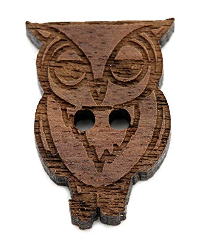 NaturSchatulle Holzknöpfe Motiv Eule | 5 Stück Nussbaum 2 Loch Knöpfe Holz DIY Basteln Nähen Schmuckherstellung Annähen Kinderknöpfe NaturSchatulle Holzknöpfe Motiv Eule | 5 Stück Nussbaum 2 Loch Knöpfe Holz DIY Basteln Nähen Schmuckherstellung Annähen Kinderknöpfe von NaturSchatulle
