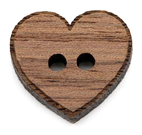 NaturSchatulle Holzknöpfe Motiv Herzform | 5 Stück Nussbaum 2 Loch Knöpfe Holz DIY Basteln Nähen Schmuckherstellung Annähen Kinderknöpfe NaturSchatulle Holzknöpfe Motiv Herzform | 5 Stück Nussbaum 2 Loch Knöpfe Holz DIY Basteln Nähen Schmuckherstellung Annähen Kinderknöpfe von NaturSchatulle