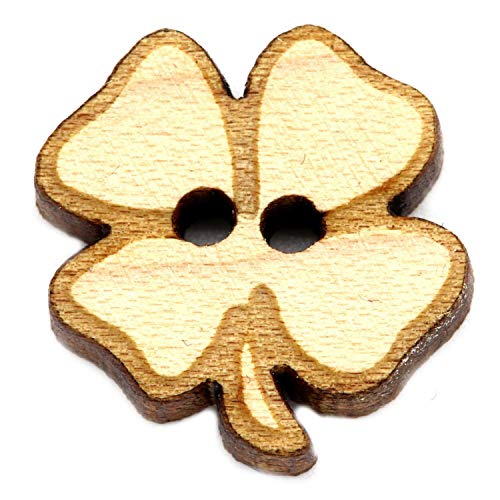 NaturSchatulle Holzknöpfe Motiv Kleeblatt | 5 Stück Ahorn 2 Loch Knöpfe Holz DIY Basteln Nähen Schmuckherstellung Annähen Kinderknöpfe NaturSchatulle Holzknöpfe Motiv Kleeblatt | 5 Stück Ahorn 2 Loch Knöpfe Holz DIY Basteln Nähen Schmuckherstellung Annähen Kinderknöpfe von NaturSchatulle
