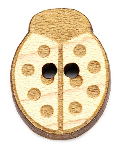 NaturSchatulle Holzknöpfe Motiv Marienkäfer | 5 Stück Ahorn 2 Loch Knöpfe Holz DIY Basteln Nähen Schmuckherstellung Annähen Kinderknöpfe NaturSchatulle Holzknöpfe Motiv Marienkäfer | 5 Stück Ahorn 2 Loch Knöpfe Holz DIY Basteln Nähen Schmuckherstellung Annähen Kinderknöpfe von NaturSchatulle