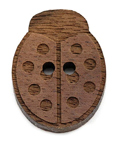 NaturSchatulle Holzknöpfe Motiv Marienkäfer | 5 Stück Nussbaum 2 Loch Knöpfe Holz DIY Basteln Nähen Schmuckherstellung Annähen Kinderknöpfe NaturSchatulle Holzknöpfe Motiv Marienkäfer | 5 Stück Nussbaum 2 Loch Knöpfe Holz DIY Basteln Nähen Schmuckherstellung Annähen Kinderknöpfe von NaturSchatulle