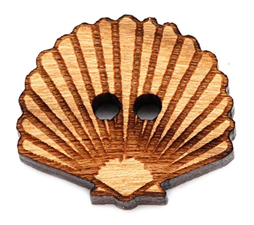 NaturSchatulle Holzknöpfe Motiv Muschel | 5 Stück Kirsche 2 Loch Knöpfe Holz DIY Basteln Nähen Schmuckherstellung Annähen Kinderknöpfe NaturSchatulle Holzknöpfe Motiv Muschel | 5 Stück Kirsche 2 Loch Knöpfe Holz DIY Basteln Nähen Schmuckherstellung Annähen Kinderknöpfe von NaturSchatulle