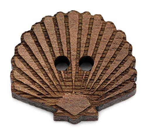 NaturSchatulle Holzknöpfe Motiv Muschel | 5 Stück Nussbaum 2 Loch Knöpfe Holz DIY Basteln Nähen Schmuckherstellung Annähen Kinderknöpfe NaturSchatulle Holzknöpfe Motiv Muschel | 5 Stück Nussbaum 2 Loch Knöpfe Holz DIY Basteln Nähen Schmuckherstellung Annähen Kinderknöpfe von NaturSchatulle