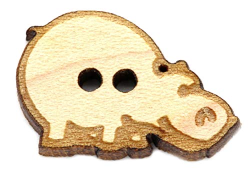 NaturSchatulle Holzknöpfe Motiv Nilpferd | 5 Stück Ahorn 2 Loch Knöpfe Holz DIY Basteln Nähen Schmuckherstellung Annähen Kinderknöpfe NaturSchatulle Holzknöpfe Motiv Nilpferd | 5 Stück Ahorn 2 Loch Knöpfe Holz DIY Basteln Nähen Schmuckherstellung Annähen Kinderknöpfe von NaturSchatulle