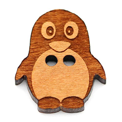 NaturSchatulle Holzknöpfe Motiv Pinguin | 5 Stück Kirsche 2 Loch Knöpfe Holz DIY Basteln Nähen Schmuckherstellung Annähen Kinderknöpfe NaturSchatulle Holzknöpfe Motiv Pinguin | 5 Stück Kirsche 2 Loch Knöpfe Holz DIY Basteln Nähen Schmuckherstellung Annähen Kinderknöpfe von NaturSchatulle