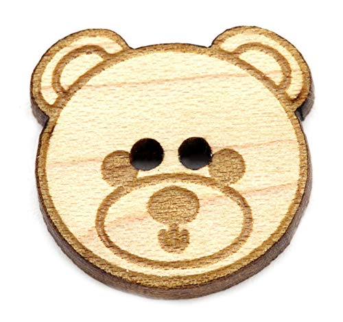 NaturSchatulle Holzknöpfe Motiv Teddy | 5 Stück Ahorn 2 Loch Knöpfe Holz DIY Basteln Nähen Schmuckherstellung Annähen Kinderknöpfe NaturSchatulle Holzknöpfe Motiv Teddy | 5 Stück Ahorn 2 Loch Knöpfe Holz DIY Basteln Nähen Schmuckherstellung Annähen Kinderknöpfe von NaturSchatulle