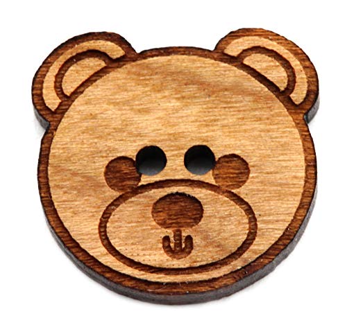 NaturSchatulle Holzknöpfe Motiv Teddy | 5 Stück Kirsche 2 Loch Knöpfe Holz DIY Basteln Nähen Schmuckherstellung Annähen Kinderknöpfe NaturSchatulle Holzknöpfe Motiv Teddy | 5 Stück Kirsche 2 Loch Knöpfe Holz DIY Basteln Nähen Schmuckherstellung Annähen Kinderknöpfe von NaturSchatulle