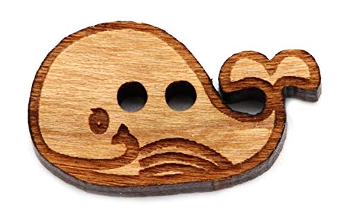NaturSchatulle Holzknöpfe Motiv Wal | 5 Stück Kirsche 2 Loch Knöpfe Holz DIY Basteln Nähen Schmuckherstellung Annähen Kinderknöpfe NaturSchatulle Holzknöpfe Motiv Wal | 5 Stück Kirsche 2 Loch Knöpfe Holz DIY Basteln Nähen Schmuckherstellung Annähen Kinderknöpfe von NaturSchatulle