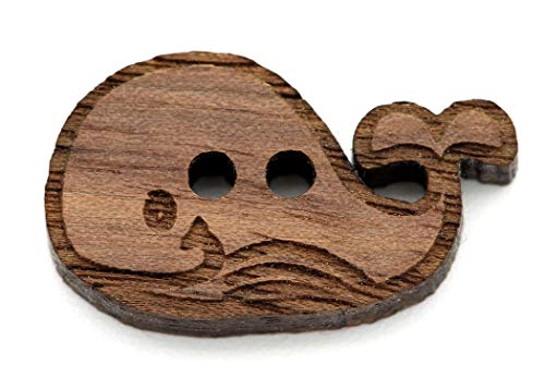 NaturSchatulle Holzknöpfe Motiv Wal | 5 Stück Nussbaum 2 Loch Knöpfe Holz DIY Basteln Nähen Schmuckherstellung Annähen Kinderknöpfe NaturSchatulle Holzknöpfe Motiv Wal | 5 Stück Nussbaum 2 Loch Knöpfe Holz DIY Basteln Nähen Schmuckherstellung Annähen Kinderknöpfe von NaturSchatulle