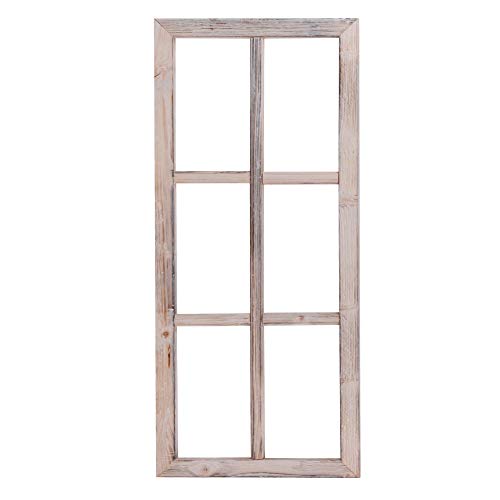 UNUS Deko Fenster aus Holz, Fensterrahmen im Vintage Design, Bilderrahmen rechteckig 76 x 32 x 2 cm von UNUS