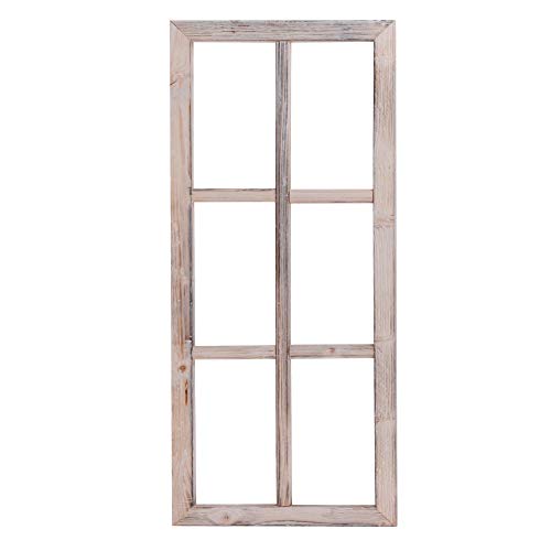 UNUS Deko Fenster aus Holz, Fensterrahmen im Vintage Design, Bilderrahmen rechteckig 76 x 32 x 2 cm von UNUS
