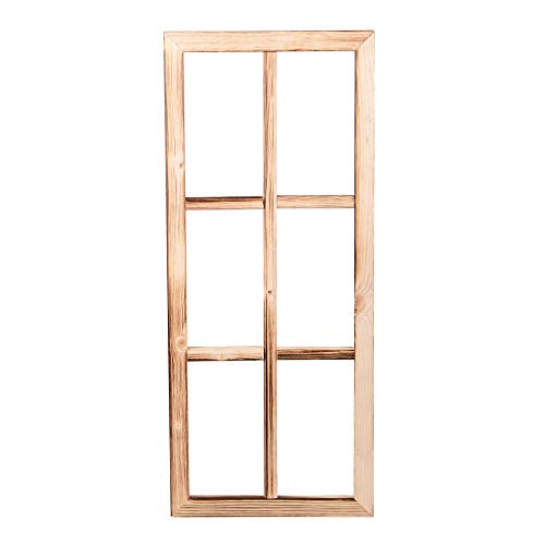 UNUS Deko Fenster aus Holz, Fensterrahmen im Vintage Design, Bilderrahmen rechteckig 76 x 32 x 2 cm von UNUS