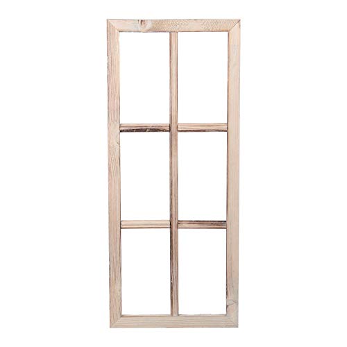 UNUS Deko Fenster aus Holz, Fensterrahmen im Vintage Design, Bilderrahmen rechteckig 76 x 32 x 2 cm von UNUS