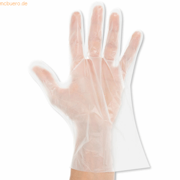10 x NatureStar Handschuhe Bio transparent Gr. 10/XL PLA glatt VE=500 von NatureStar