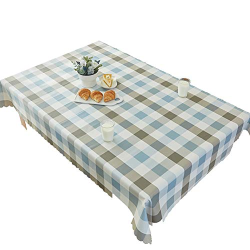 Naturer PVC Tischdecke Eckig Abwaschbar Tischtuch Pflegeleicht Schmutzabweisend Weiß Blau Grau Karos 140 * 200cm Naturer PVC Tischdecke Eckig Abwaschbar Tischtuch Pflegeleicht Schmutzabweisend Weiß Blau Grau Karos 140 * 200cm von Naturer