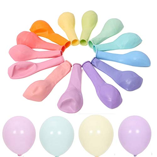 Naugan 100 Stück 30,5 cm Pastell-Ballons, Macaron, Pastell, Party, Hochzeit, Dekoration, Luftballons, sortiert von Naugan