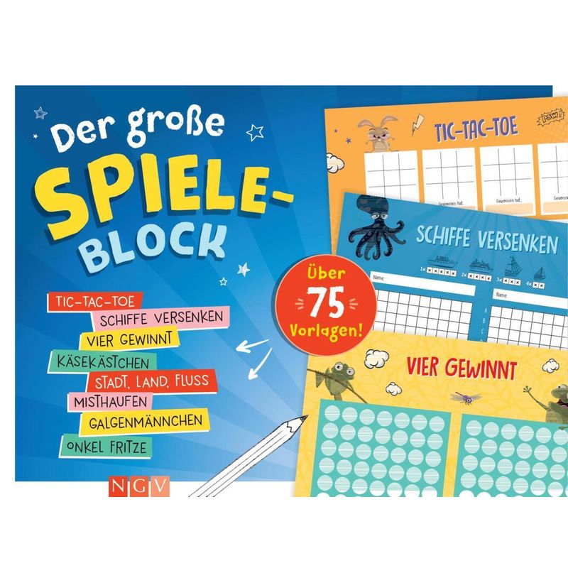 Der Große Spiele-Block, Kartoniert (TB) von Naumann & Göbel