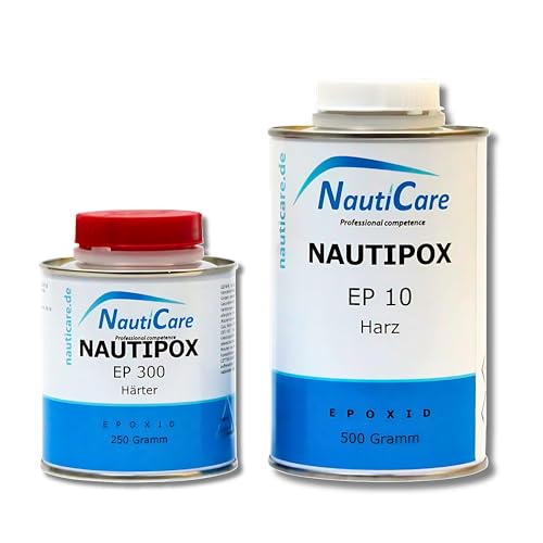 NautiCare Epoxidharz Laminierharz Transparent Lösemittelfrei | 750 g | Set mit Harz und Härter - NautiPox EP 10 Universal-Epoxidharz NautiCare Epoxidharz Laminierharz Transparent Lösemittelfrei | 750 g | Set mit Harz und Härter - NautiPox EP 10 Universal-Epoxidharz von NautiCare