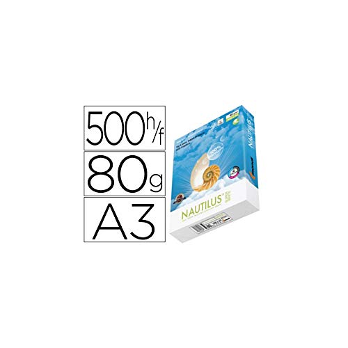 Kopierpapier Nautilus Superwhite 100% recycelt DIN A3 80 g Packung mit 500 Blatt von Nautilus