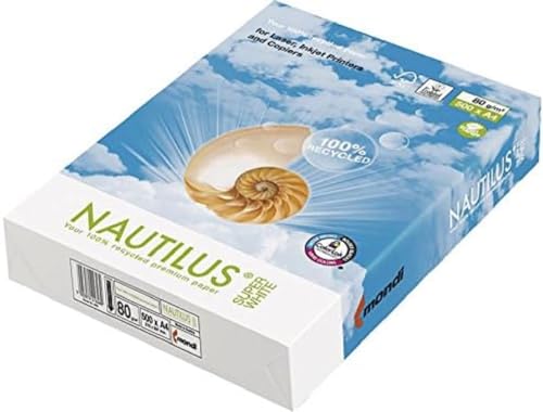 Nautilus 406-weis-80–510 – Pack 500 Blatt, 80 g, A4 Nautilus 406-weis-80–510 – Pack 500 Blatt, 80 g, A4 von Nautilus