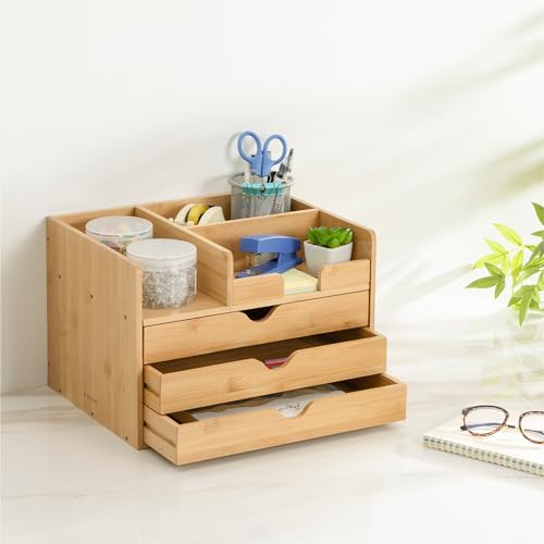 Navaris Bambus Organizer Schreibtisch - Hochwertiger Desk Organizer mit großer Kapazität - Schubladenbox Holz - Ideal für A4 Papiere, Bücher und Ordner - Leicht zu Reinigen Navaris Bambus Organizer Schreibtisch - Hochwertiger Desk Organizer mit großer Kapazität - Schubladenbox Holz - Ideal für A4 Papiere, Bücher und Ordner - Leicht zu Reinigen von Navaris