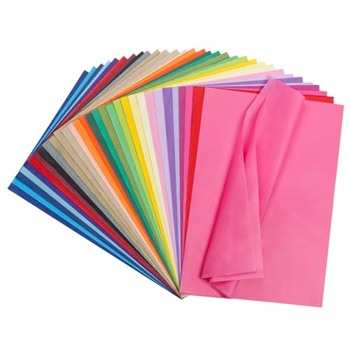 Navie Mobi 500 Blatt Transparentpapier Bunt,30 Farben Seidenpapier Verpackungsmaterial,A4 Einpackpapier Bastelpapier für Basteln Verpacken DIY Navie Mobi 500 Blatt Transparentpapier Bunt,30 Farben Seidenpapier Verpackungsmaterial,A4 Einpackpapier Bastelpapier für Basteln Verpacken DIY von Navie Mobi