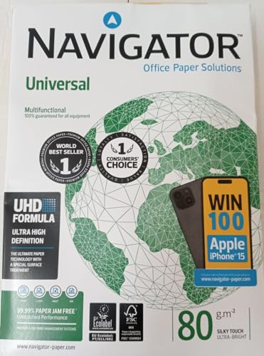 Navigator Universal Kopierpapier A3 80g weiß sehr hohe Weiße von Navigator Universal