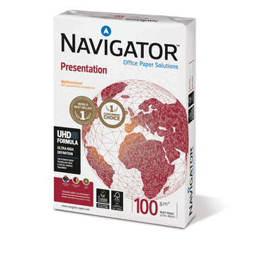 Navigator Presentation - A5 100 g/qm weiß 500 Blatt von Navigator