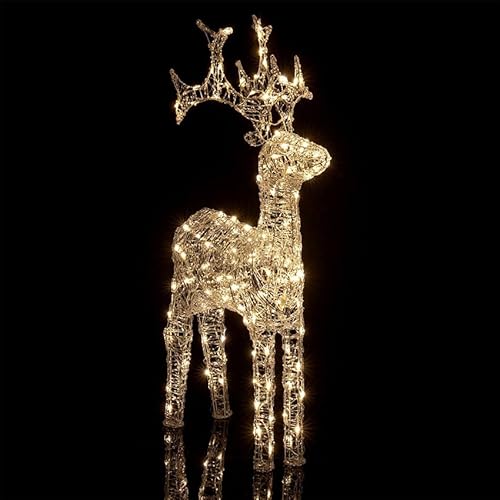 Naviluz Weihnachten Rentier Lichter warmes Licht, innen und außen, Niederspannung 120cm Naviluz Weihnachten Rentier Lichter warmes Licht, innen und außen, Niederspannung 120cm von Naviluz
