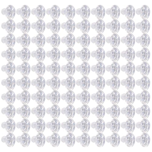 100 Stück Silikon-Ohrring-Verschlüsse, hypoallergene Verriegelung für Ohrstecker, Ohrring-Stopper, praktisches Schmuckherstellungszubehör von Navna