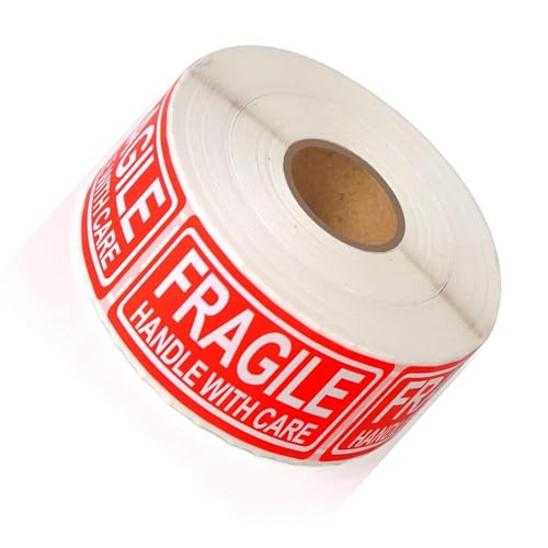 120 Stück Fragile Aufkleber 7,6 x 2,5 cm selbstklebende Warnaufkleber Warnaufkleber Versandetiketten für Logistikverpackungen Lager Papieretiketten von Navna
